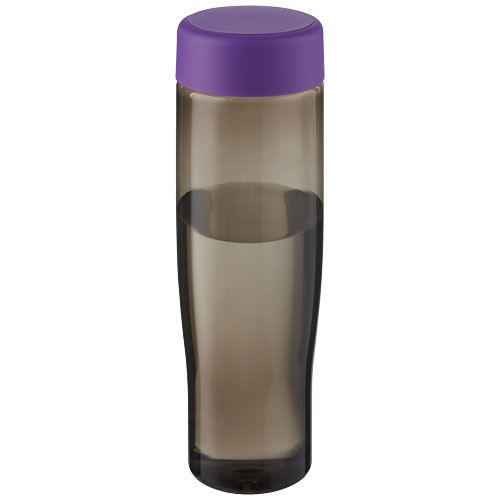 Bouteille d'eau publicitaire 700ml H2O Active® Eco Tempo Violet et Charbon